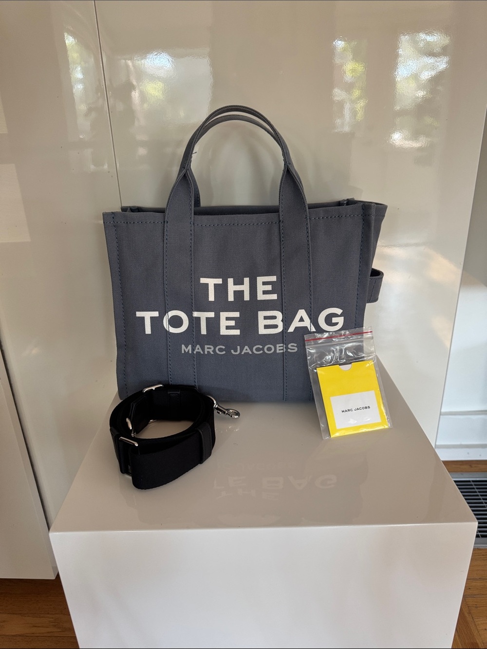 Marc Jacobs The Tote Bag in Medium Size in Shadow Blue